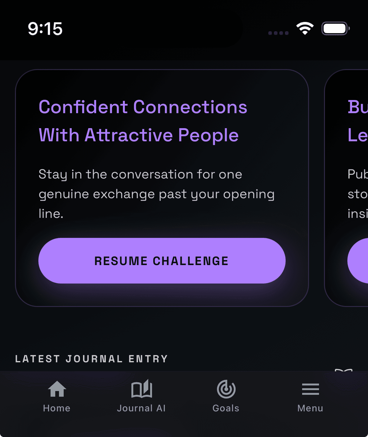 Fearless app — Get today's action