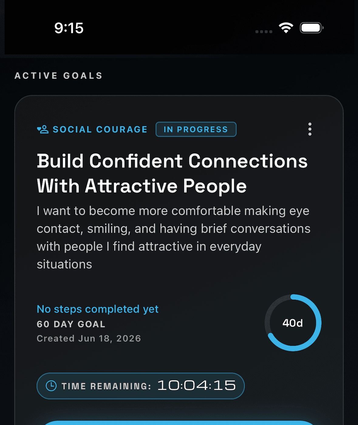 Fearless app — Complete & climb